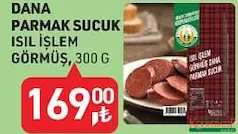 TARIM KREDİ DANA PARMAK SUCUK ISIL İŞLEM GÖRMÜŞ 300 G